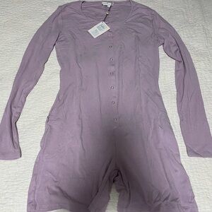 Chic Purple Jumpsuit with Long Sleeves and Versatile Style